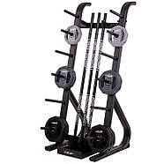 Стійка вертикальна для млинців (дисків) і бодибарів Zelart (TA-3653), фото 5