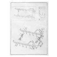 Стійка вертикальна для млинців (дисків) і бодибарів Zelart (TA-3653), фото 9