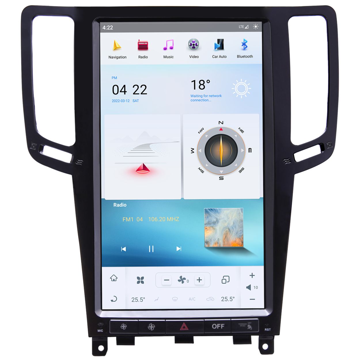 Штатна магнітола для Infiniti G-series G25/G35/G37 2007-2013 Tesla Style на Android