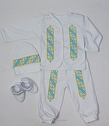 Костюм для новонароджених улоговий на виписку бавовна костюм для новонароджених у пологовий будинок на виписку