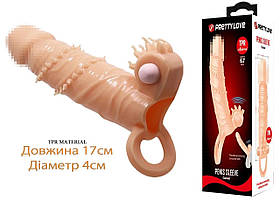 Насадка для подовжувача на пенісі з вібруостимуляцією клітора подовжує член 4 см гарненької любові - пеніс -колін Коннор