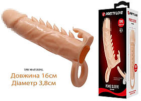 Подовжувальна насадка на статеві члени подовжує пеніс на 4 см преетті любов - пеніс