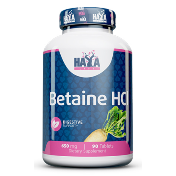 Бетаїн Haya Labs BETAINE HCL 650 мг 90 таблеток