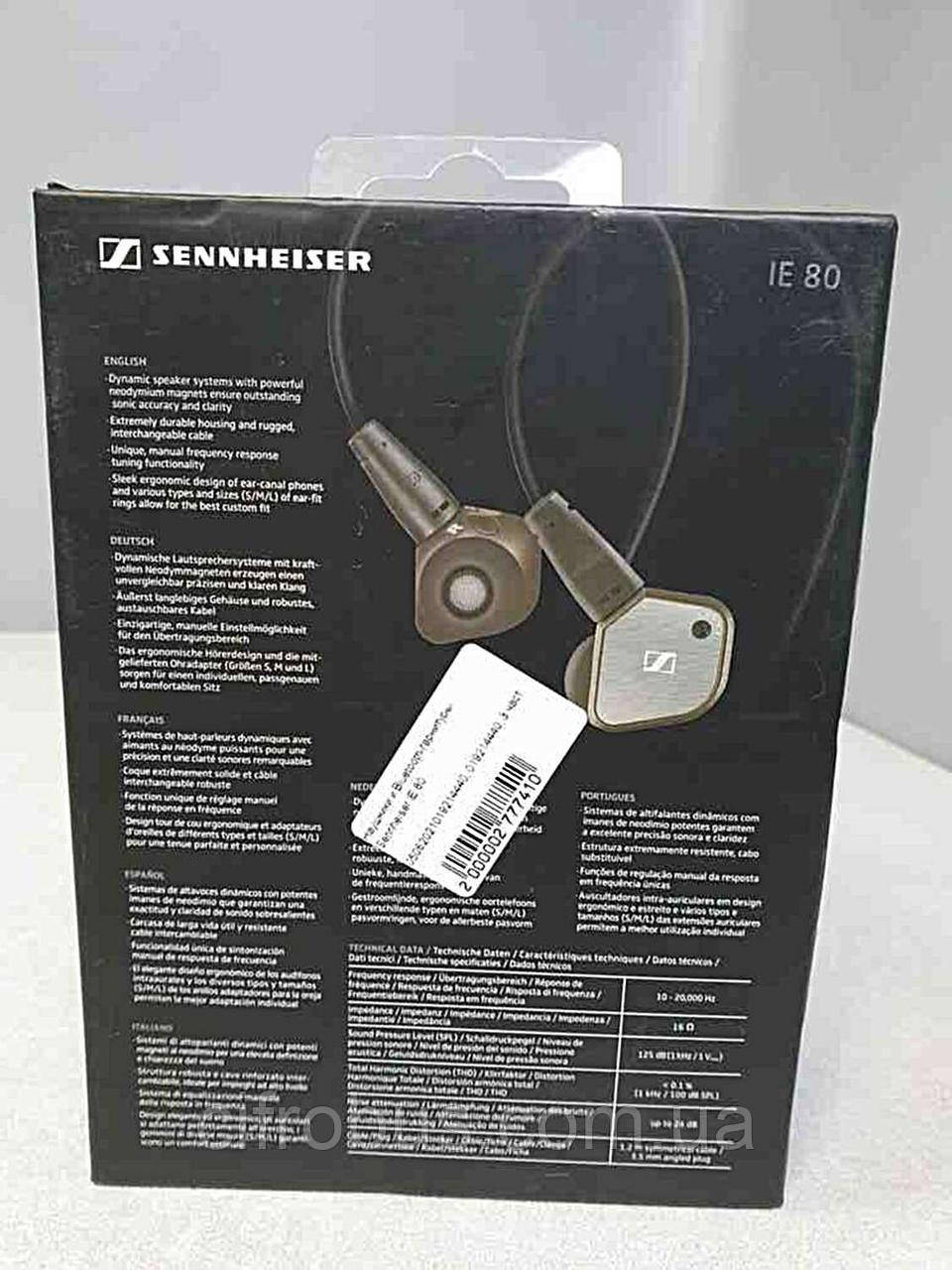 Наушники Bluetooth-гарнитура Б/У Sennheiser IE 80