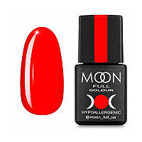 Гель-лак Moon Full Neon No708 яскраво-червоний, 8 мл.