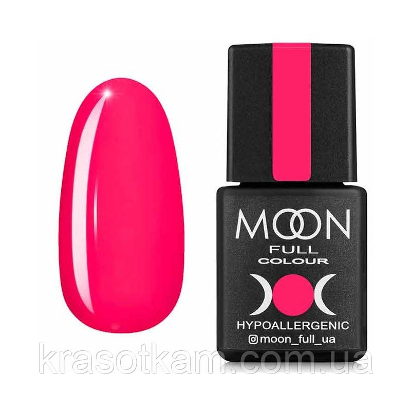 Гель-лак Moon Full Neon No709 рожевий насичений, 8 мл.