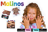 Дитячий лак-олівець для нігтів Malinos Creative Nails на водній основі (2 кольори Білий + Блакитний), фото 10