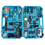 Акумуляторний шурупокрут Makita DF330DWE 12 V, 2 Ah з набором інструментів шурупокрут Макіт (КІТ-5), фото 8