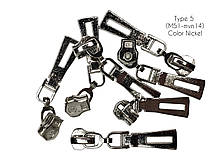 Бігунок для металевої молнії тип 5  з вісюлькой (14)