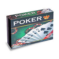 Карты игральные покерные Poker green (54 карты)