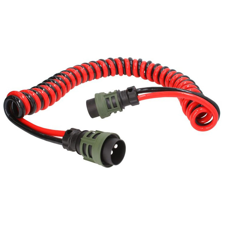 Спіральний кабель причепа зі штекерами 2 PIN TRUCKLIGHT 4 м