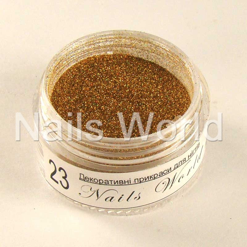 Блискітки-пісок для дизайну присипка золото шімер декор гліттер, фото 1
