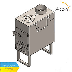 Пічка буржуйка польова для опалення з варильною поверхнею АТОН