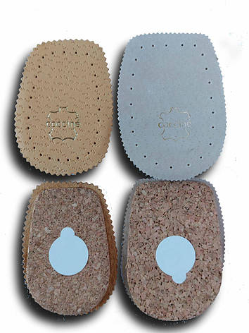 Вкладка підп'яточник шкіряний на корковій основі для взуття  COCCINE LEATHER&CORK Польща, фото 2