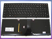 Клавиатура для LENOVO IdeaPad G500s, G505s, S500, S510p, Z510 (Узкий шлейф!!! Ширина 25мм) ( RU Black с