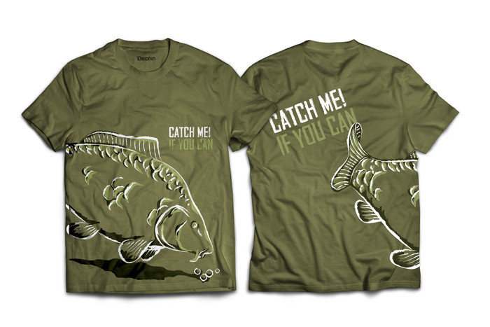 Футболка для риболовлі, футболка Delphin Catch me! Carp / Спіймай мене! M