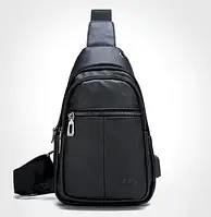 Мужская сумка на грудь на плечо с USB
