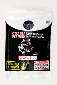 ПВА-сітка для риболовлі, сітка ПВА, ПВА-сітка для теплої води, 25 мм розмотування 10 м Carp Drive