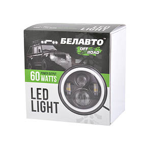 Оптика LED-фара ВАЗ, ВАЗ світлодіодна BELAUTO BOL0160 10-60 V, 60 W 4*5 W ETI+DRL, фото 5