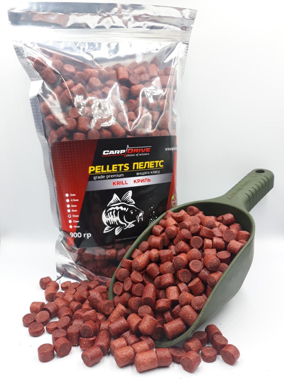 Pellets, пелетс короповий, пелетс Krill (Криль) Carp Drive 10 мм 900 г