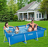 Басейн каркасний intex 260х160х65 см Small Frame Pool 28271 Синій, прямокутний, 2282л, фото 7