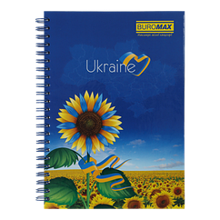 Зошит на спіралі А5 BM.2412 96арк тверда обкладинка клітинка (6)