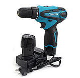 Шурупокрут Makita DF330DWE 12 V 2 A/h Li-Ion з набором Акумуляторний шурупокрут Макіта дриль-шурупокрут, фото 9