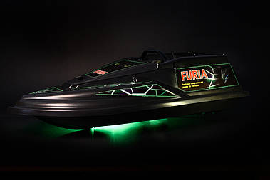 Прикормочний кораблик Фурія Шторм з GPS  (V3_9+1) Ехолот Toslon TF520