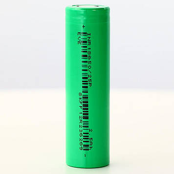 Акумулятор високострумовий Eve Li-ion 18650 2500mAh 12C 30A