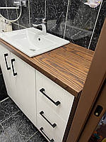 Тумба для ванної дерев'яна з масиву Ясеня