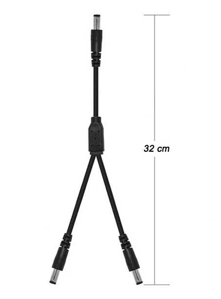 Шнур живлення DC 5.5 x 2.5 мм папа-папа довжина 32 см