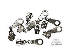 Бігунок для металевої молнії тип 5  з вісюлькой (51)