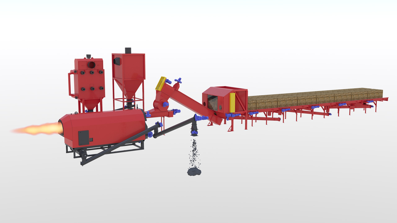 Передтопок на тюках соломи для модернізації котлів КЕ, АВ, КВ, ДКВР, зерносушарок та ін. 5МВт
