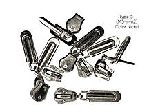 Бігунок для металевої молнії тип 5 Посилений корпус з вісюлькой (№2)