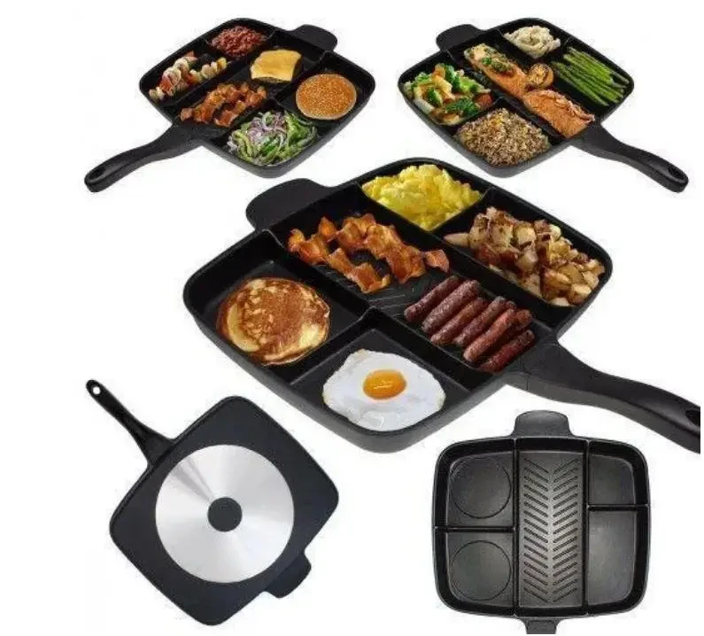 Сковорода-гриль Magic Pan, Іноваційна сковорода на 5 відділень