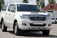 Передняя защита УС для Toyota Hilux 2004-2015+ нержавеющая сталь, 51 мм диаметр