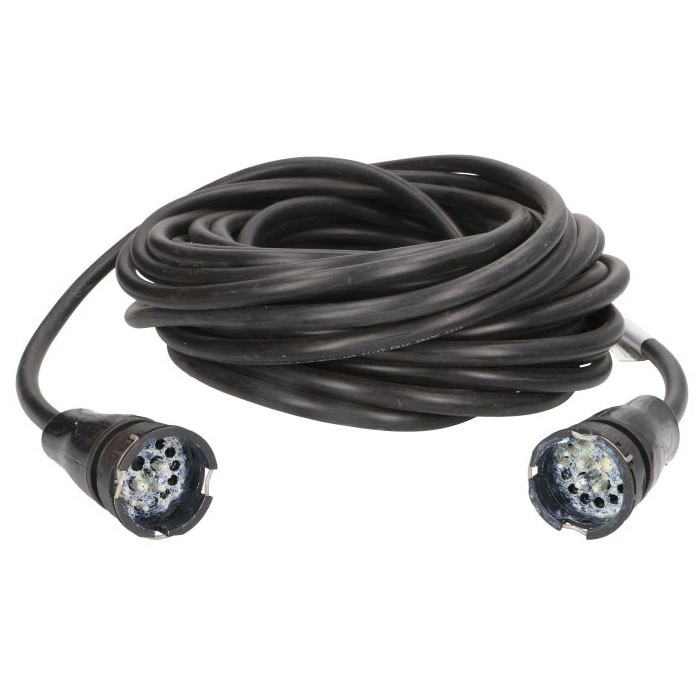 Кабель електричний на причіп зі штекерами 17 PIN ASS3 ASPOCK [2x2,5 мм² 6x1 мм²] 15 м, фото 1