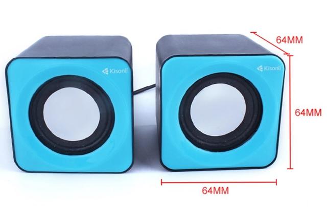Маленькие музыкальные компьютерные USB колонки 2.0 проводные мини ...