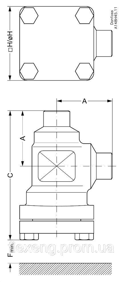 Корпус сетчатого фильтра Danfoss FIA 65D ANG (148B5812) - фото 3 - id-p1768411478