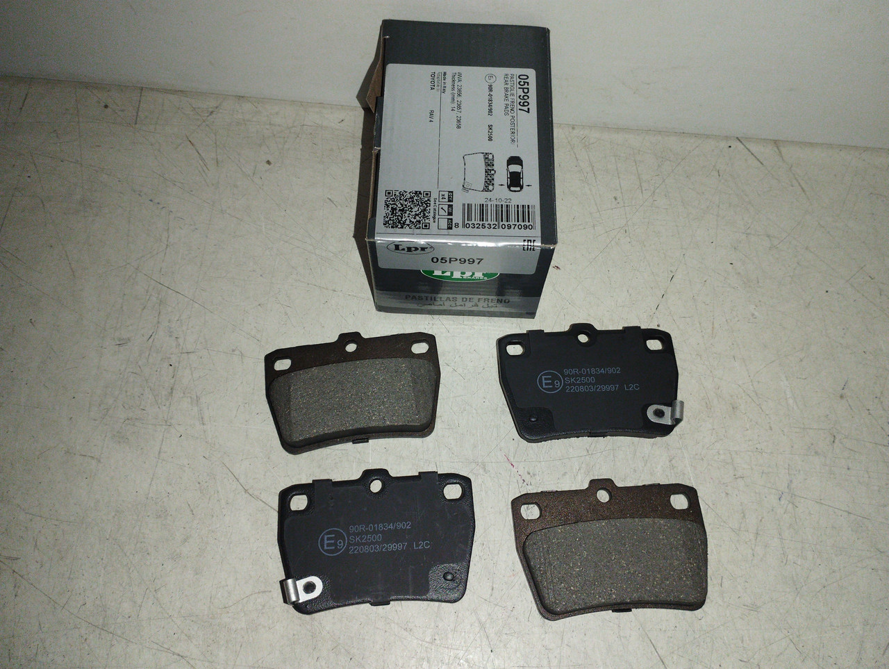 LPR Колодки гальмівні задні TOYOTA RAV4 1.8VVTI 01-,2.0D-4D, фото 1