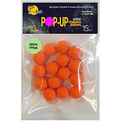 Бойли Плавальні Флюоро SunFish Pop-Up Кисла груша 10 mm 15 шт (SF201690)