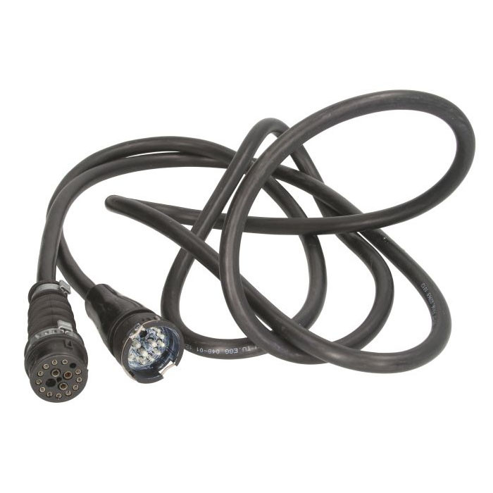 Кабель електричний на причіп зі штекерами 17 PIN ASS3 ASPOCK [3x2,5 мм² 12x1 мм²] 3 м, фото 1