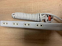 Мережевий фільтр на 4 розеки та 2 m, подовжувач мережевий, EU plug з американською вилкою, фото 3