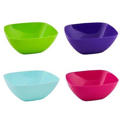 Салатниця квадратна 240х240х95 мм 2.5 літри ТМ Алеана, фото 1