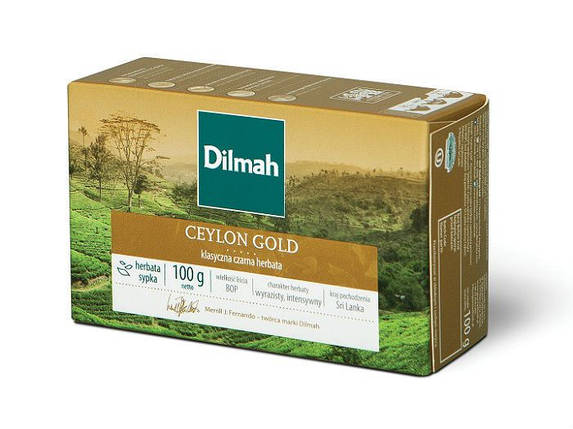 Чай чорний листовий Dilmah Ceylon Gold, 100 г, фото 1