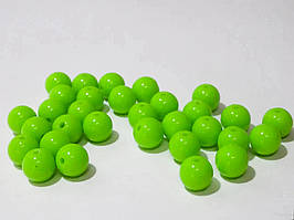 Намистини Finding Круглі куля глянсовий Зелені 10 мм діаметр Ціна за 1 штук