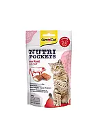 Лакомство GimCat Nutri Pockets with Beef Говядина + Солод (Мальт) 60 г