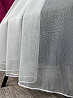 Тюль однотонний на бамбуковій основі. Колір: Білий, фото 6