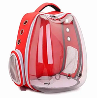 Сумка-рюкзак для животных (красная) 40x25x32см