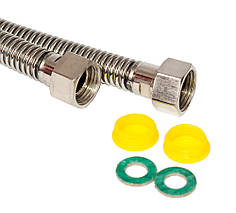 Шланг для газу нержавіючий гофрований1/2" 0,4 м ВВ Asco®